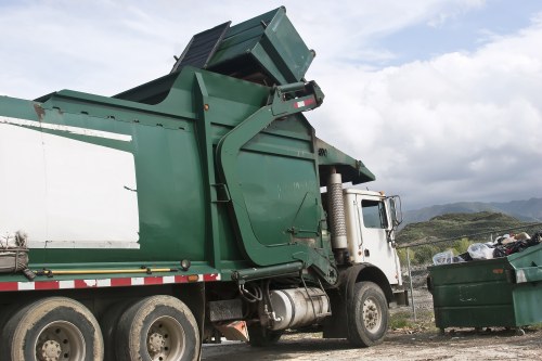 Commercial skip placed at a Palmers Green business site