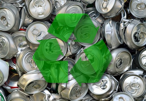 Efficient waste disposal process in action
